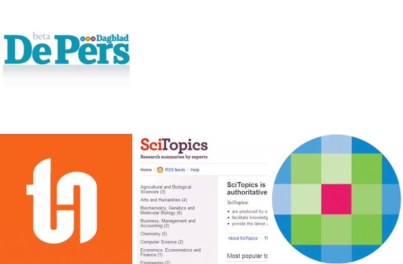 Publishers: DePers ‧ Time Orange ‧ Elsevier Science Topics ‧ Wolters Kluwer