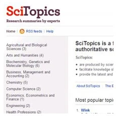 Work: Elsevier SciTopics
